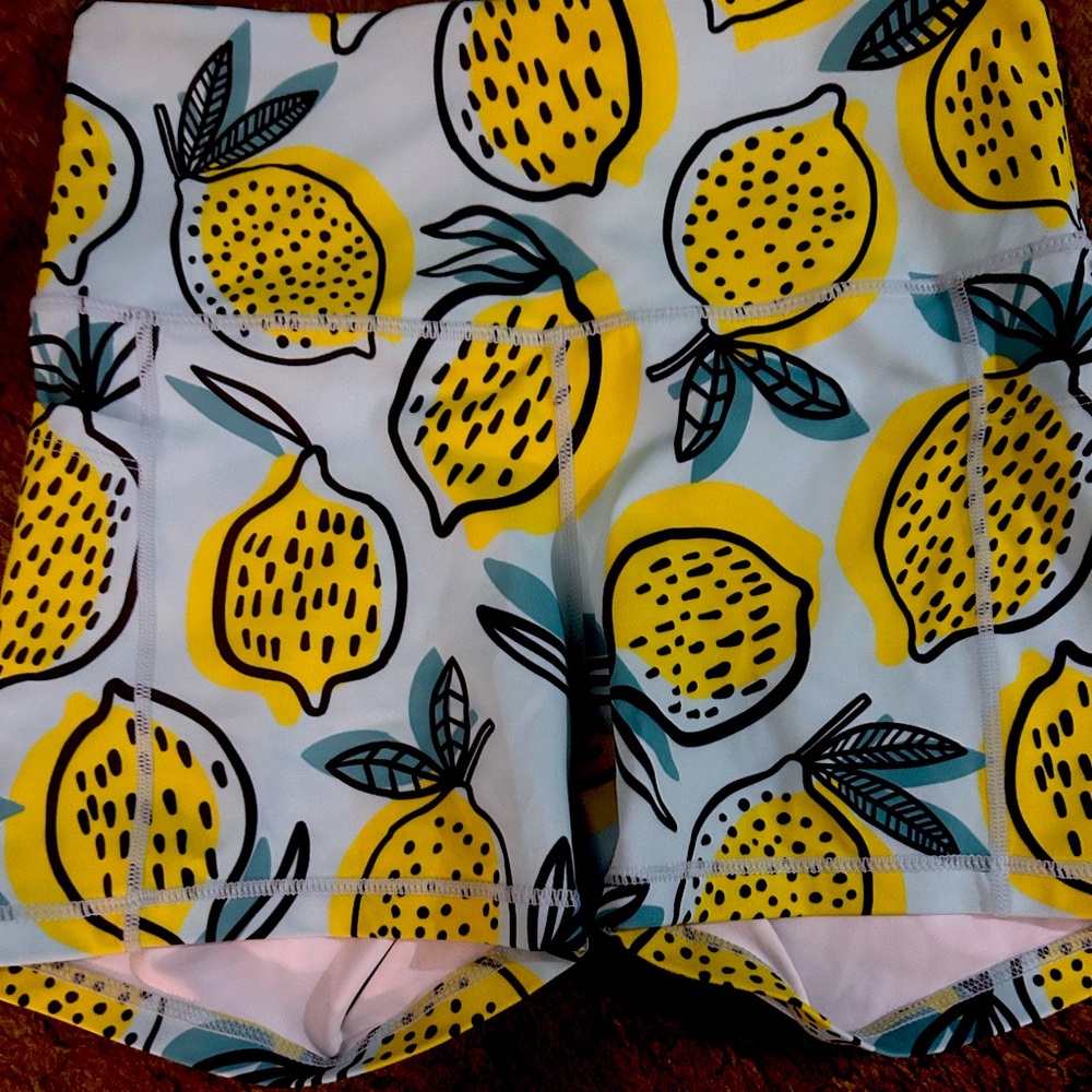 Feed Me fight Me lemon shorts.